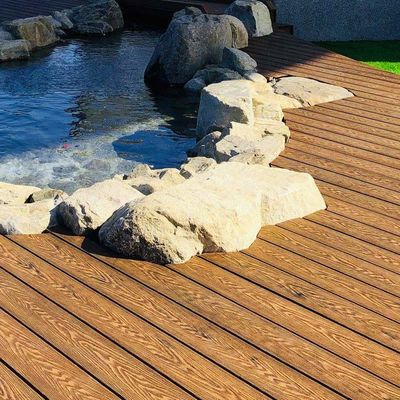 Ein guter Preis. 3D-Verbunddecken für Patioen Gewerbliche WPC-Hohldeckenprofile Online