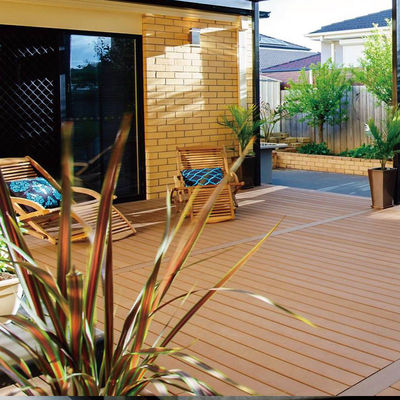Ein guter Preis. Auf WPC-Holz aus Kunststoff zusammengesetzter Decking-Fliesen-Panel Online