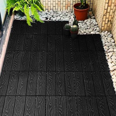 Ein guter Preis. Patio-Fliesen aus hartem Holz Wasserdichte Holzfußbodenfliesen geringe Wartung Online