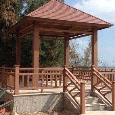 Ein guter Preis. Anti UV WPC Gazebo Rotproof Outdoor WPC Pavillon leichtgewichtig Online