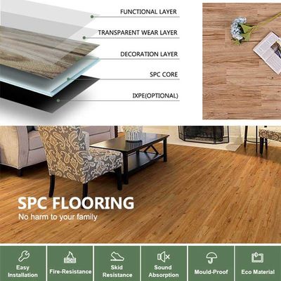 Ein guter Preis. Matte Luxus-SPC-Böden Schalldichtes Steinglas-Verbundboden Online