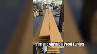 Feuerhemmendes, chemikalienbeständiges Kunststoffholz